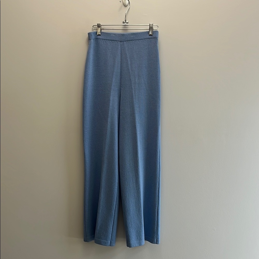 St. John Blue Wide Leg Pants